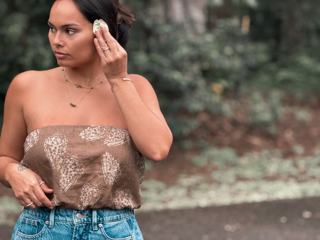 PREORDER Kamaile Tube Top in Brown