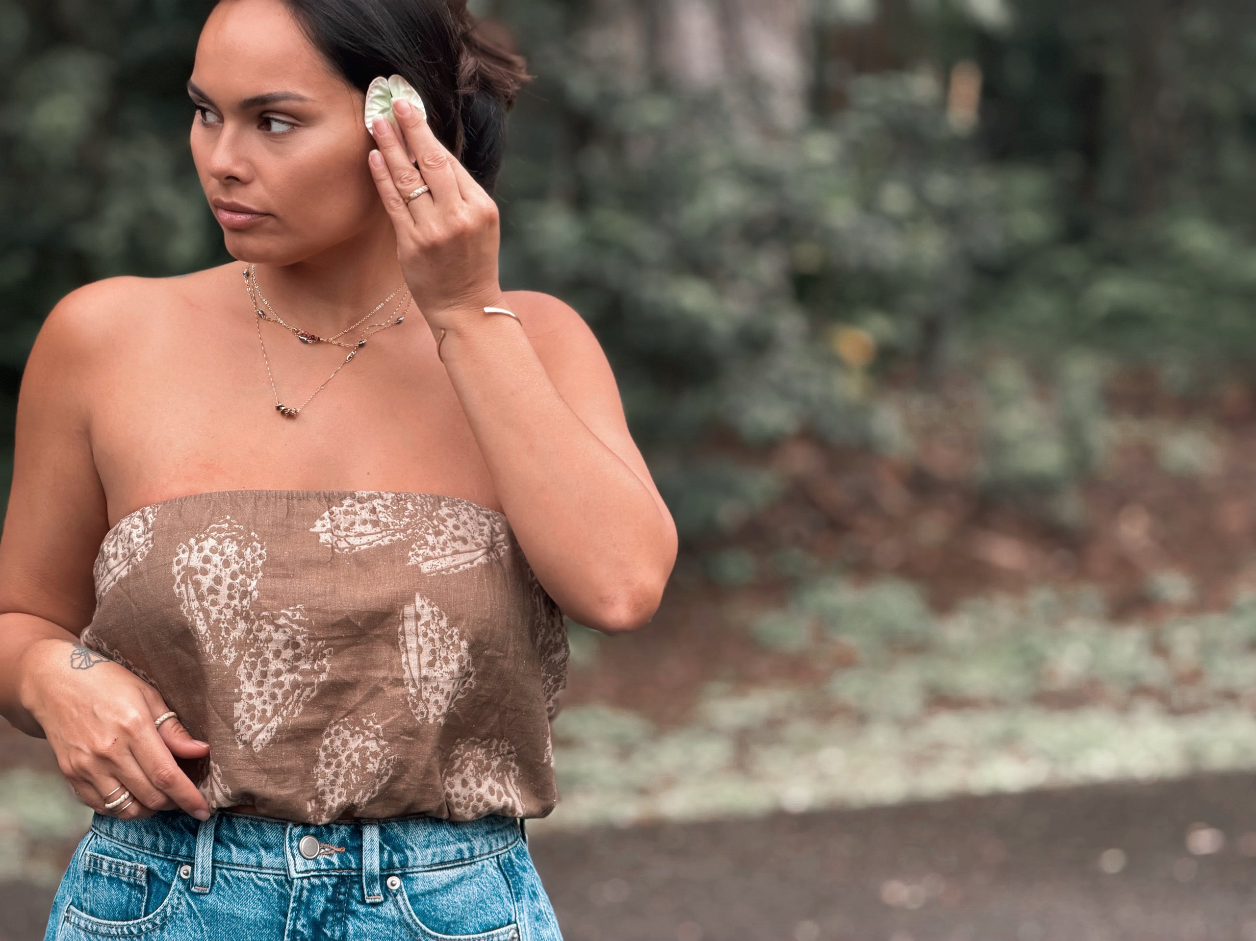 PREORDER Kamaile Tube Top in Brown