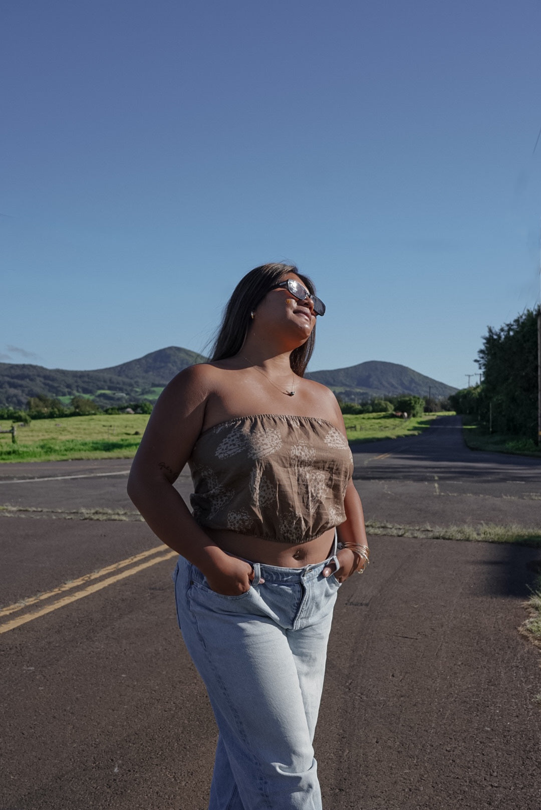 PREORDER Kamaile Tube Top in Brown
